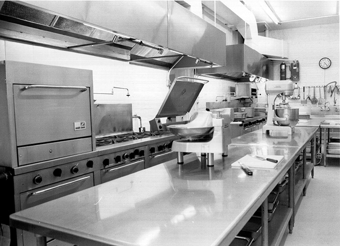The kitchen at The Mixing Bowl